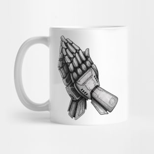 Praying Robotic Hands Mug